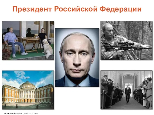 Источник: kremlin.ru, lenta.ru, rt.com Президент Российской Федерации ГОСУДАРСТВЕННОЕ И МУНИЦИПАЛЬНОЕ УПРАВЛЕНИЕ