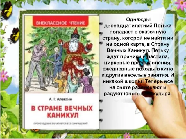 Однажды двенадцатилетний Петька попадает в сказочную страну, которой не найти ни на