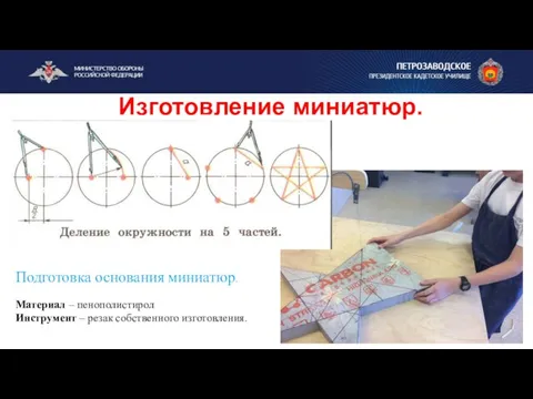 Изготовление миниатюр. Подготовка основания миниатюр. Материал – пенополистирол Инструмент – резак собственного изготовления.