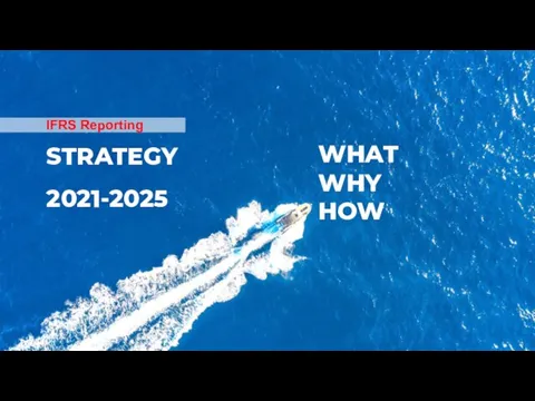 STRATEGY 2021-2025 WHAT WHY HOW IFRS Reporting