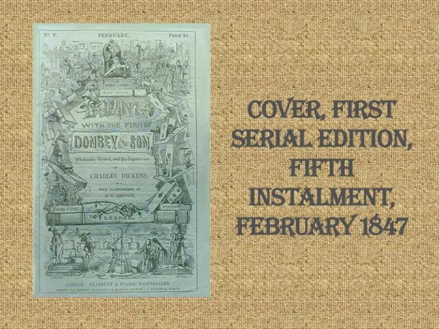 Cover, first serial edition, fifth instalment, February 1847