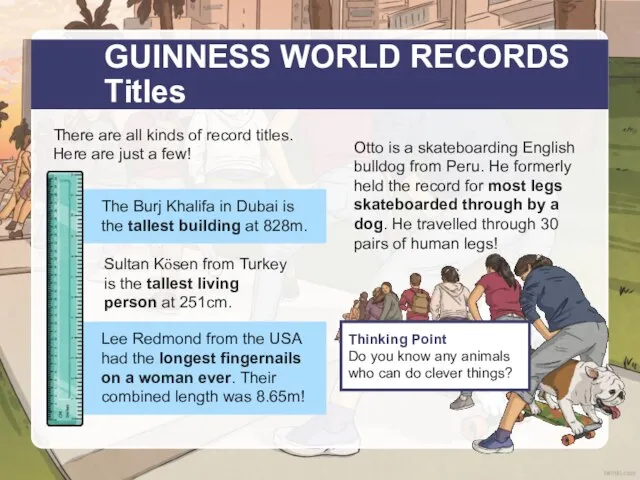 GUINNESS WORLD RECORDS Titles Lee Redmond from the USA had the longest