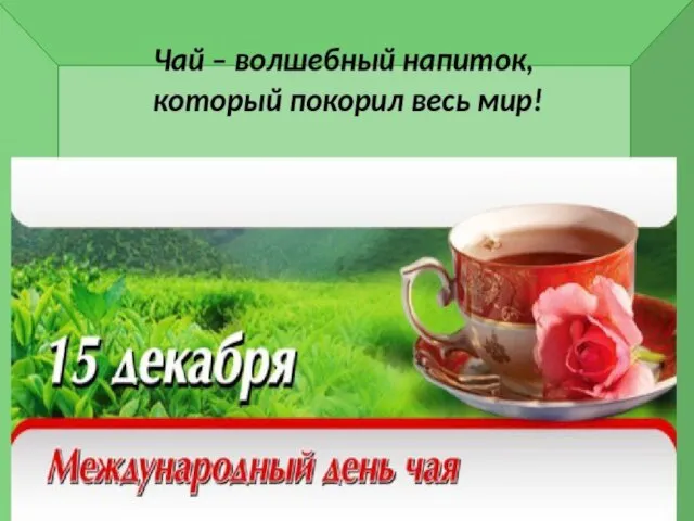 «Чай – напиток- совершенство»