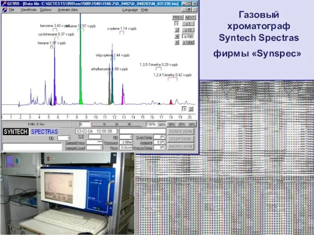 фирмы «Synspec» Газовый хроматограф Syntech Spectras