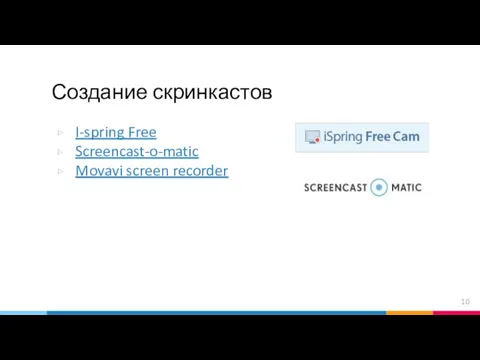 Создание скринкастов I-spring Free Screencast-o-matic Movavi screen recorder