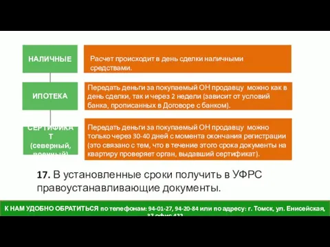 ИПОТЕКА СЕРТИФИКАТ (северный, военный) НАЛИЧНЫЕ Передать деньги за покупаемый ОН продавцу можно