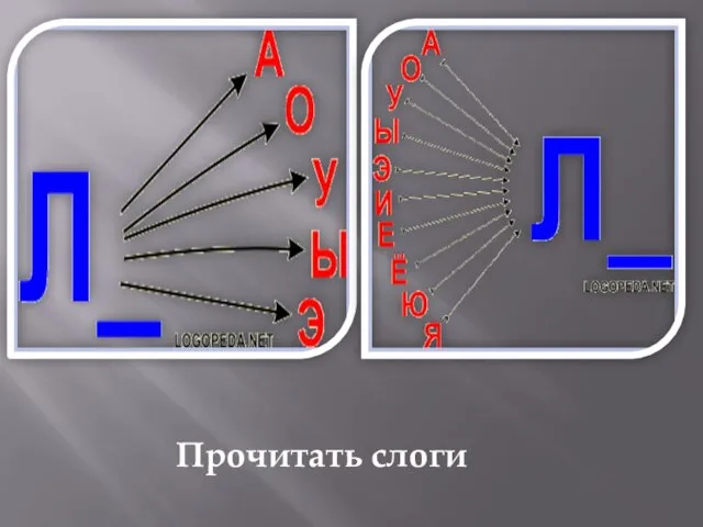 Прочитать слоги