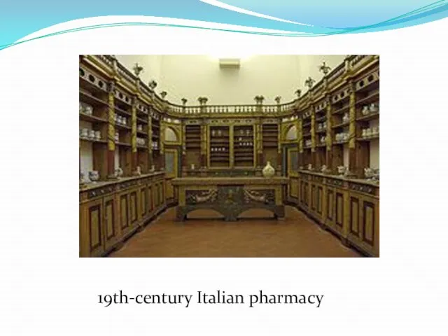 19th-century Italian pharmacy