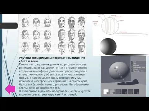 Улучши свои рисунки посредством видения света и тени Очень часто в разных