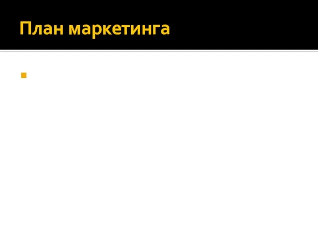 План маркетинга Расходы на рекламу в первые два месяца составят по 15