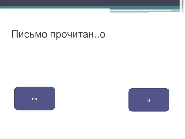 Письмо прочитан..о н нн