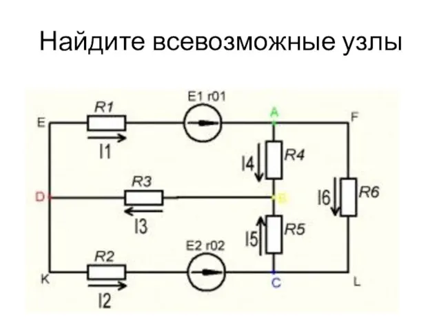 Найдите всевозможные узлы