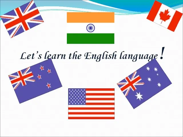 Let’s learn the English language!