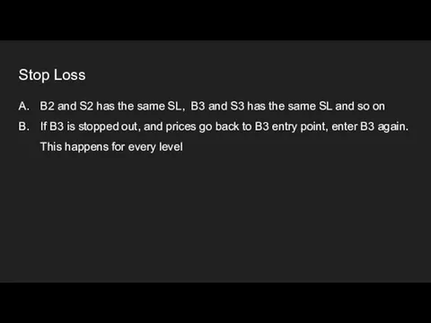 Stop Loss B2 and S2 has the same SL, B3 and S3