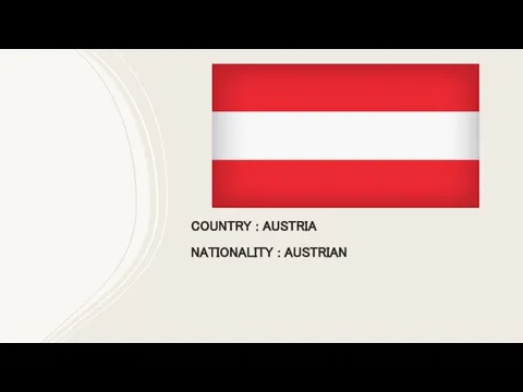 COUNTRY : AUSTRIA NATIONALITY : AUSTRIAN