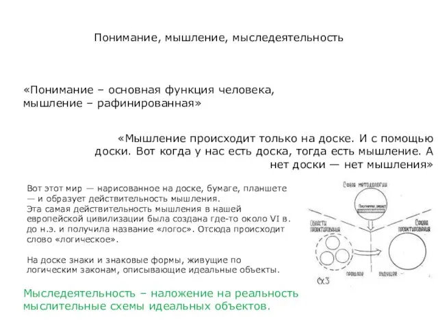 «Мышление происходит только на доске. И с помощью доски. Вот когда у