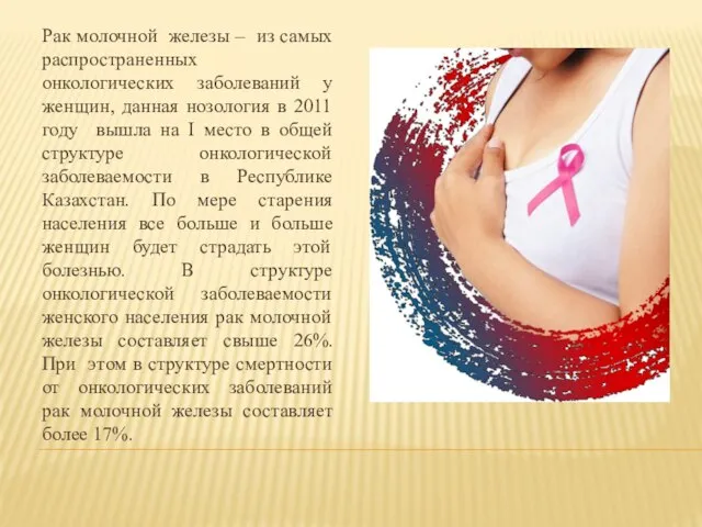 Рак молочной железы – из самых распространенных онкологических заболеваний у женщин, данная