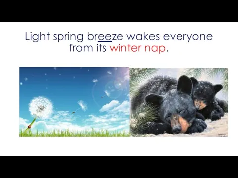 Light spring breeze wakes everyone from its winter nap.