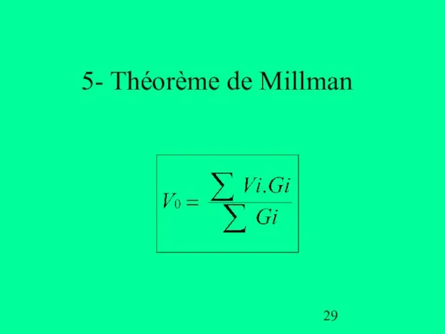 5- Théorème de Millman