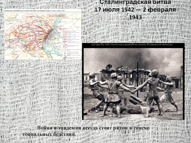 Сталинградская битва 17 июля 1942 — 2 февраля 1943 Война и эпидемии