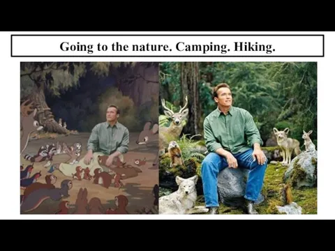 Going to the nature. Camping. Hiking.
