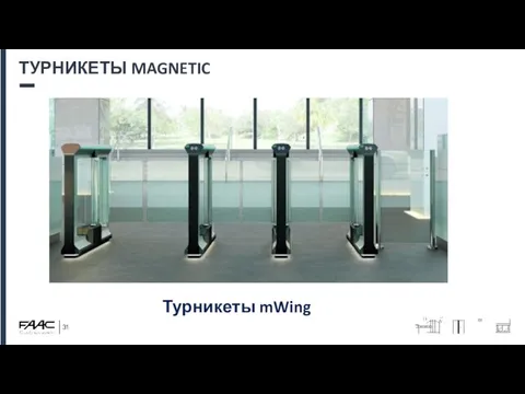 ТУРНИКЕТЫ MAGNETIC Турникеты mWing