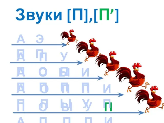 Звуки [П],[П’] АП АП АП АП ПА ПО ОП ОП ОП ЫП