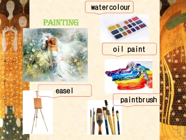 Painting watercolour oil paint easel paintbrush