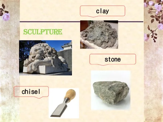 sculpture clay stone chisel