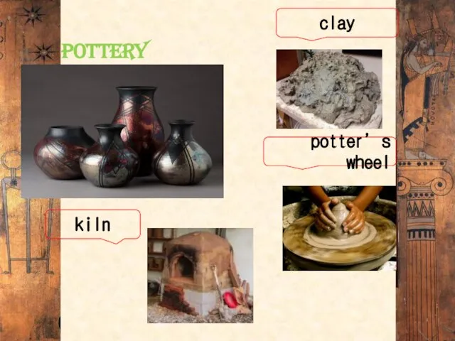 pottery clay potter’s wheel kiln