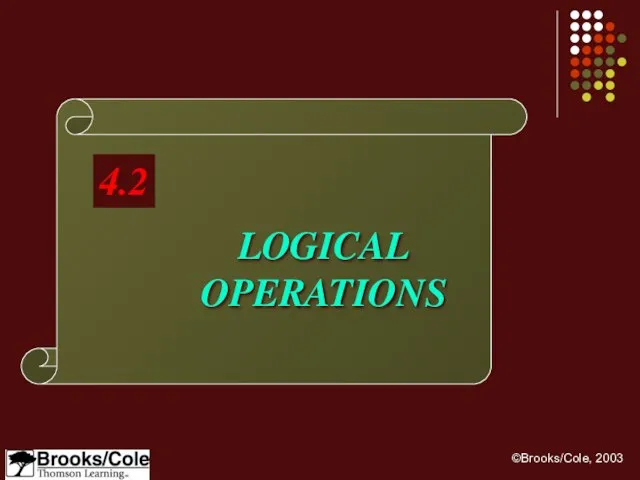 LOGICAL OPERATIONS 4.2