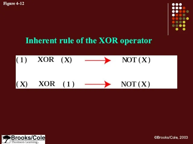 Figure 4-12 Inherent rule of the XOR operator