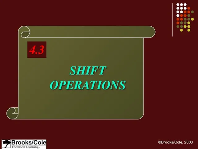 SHIFT OPERATIONS 4.3