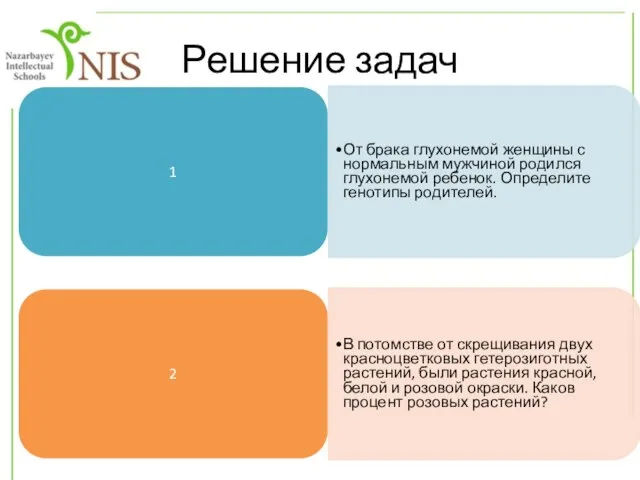 1 От брака глухонемой женщины с нормальным мужчиной родился глухонемой ребенок. Определите