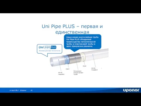 Uni Pipe PLUS – первая и единственная Наша новая многослойная труба Uni