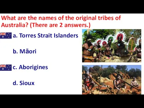 What are the names of the original tribes of Australia? (There are