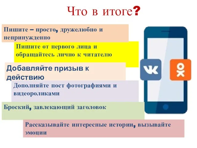 Пишите от первого лица и обращайтесь лично к читателю Пишите – просто,