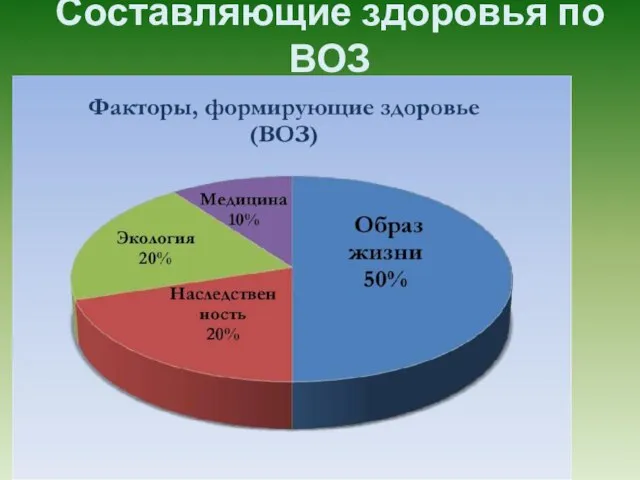 Составляющие здоровья по ВОЗ