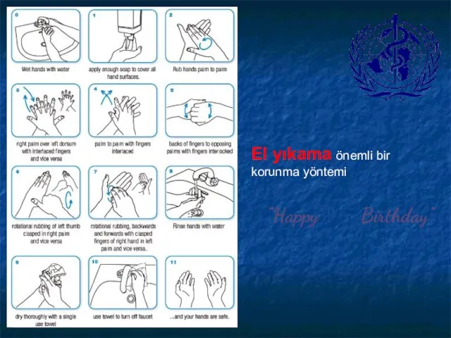 “Happy Birthday” El yıkama önemli bir korunma yöntemi