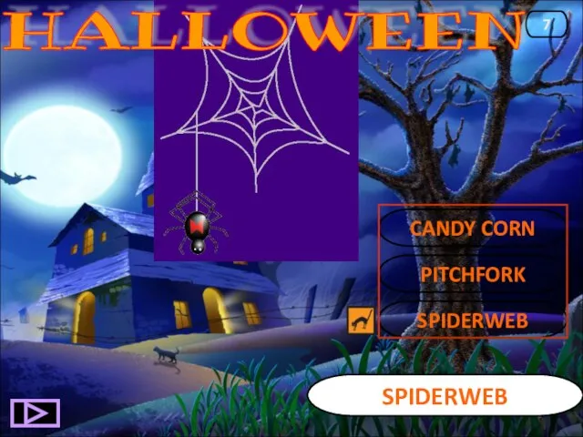 SPIDERWEB SPIDERWEB 7 PITCHFORK CANDY CORN HALLOWEEN