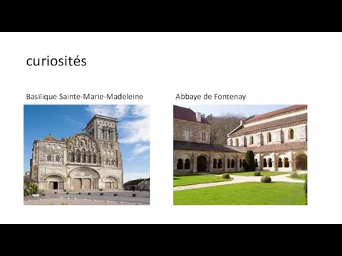 curiosités Basilique Sainte-Marie-Madeleine Abbaye de Fontenay