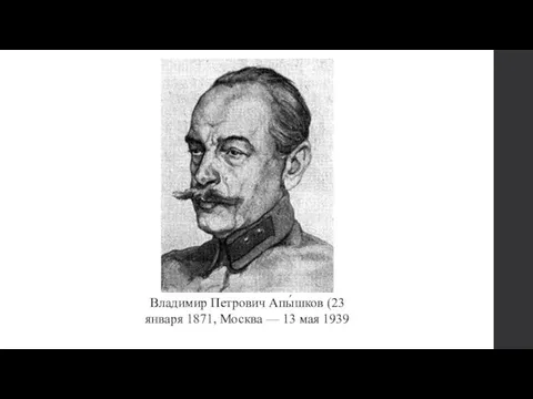 Владимир Петрович Апы́шков (23 января 1871, Москва — 13 мая 1939