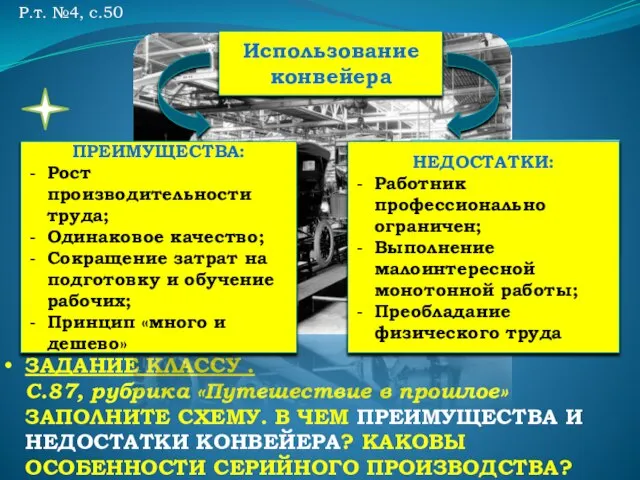 ЗАДАНИЕ КЛАССУ . С.87, рубрика «Путешествие в прошлое» ЗАПОЛНИТЕ СХЕМУ. В ЧЕМ