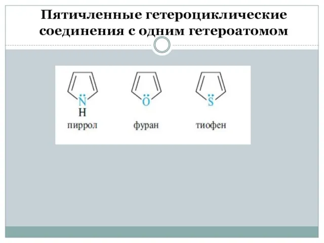 Пятичленные гетероциклические соединения с одним гетероатомом