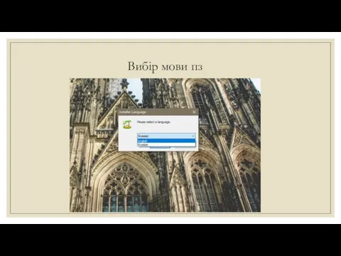 Вибір мови пз