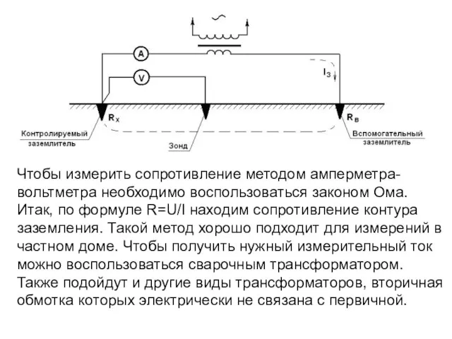 Чтобы измерить сопротивление методом амперметра-вольтметра необходимо воспользоваться законом Ома. Итак, по формуле