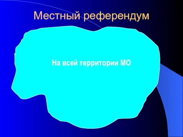 На всей территории МО Местный референдум