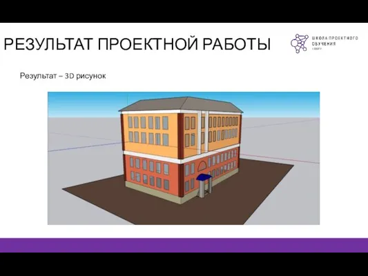 РЕЗУЛЬТАТ ПРОЕКТНОЙ РАБОТЫ Результат – 3D рисунок