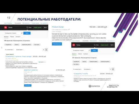 ПОТЕНЦИАЛЬНЫЕ РАБОТОДАТЕЛИ: