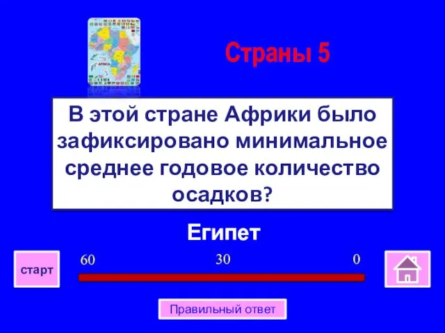 Египет В этой стране Африки было зафиксировано минимальное среднее годовое количество осадков?